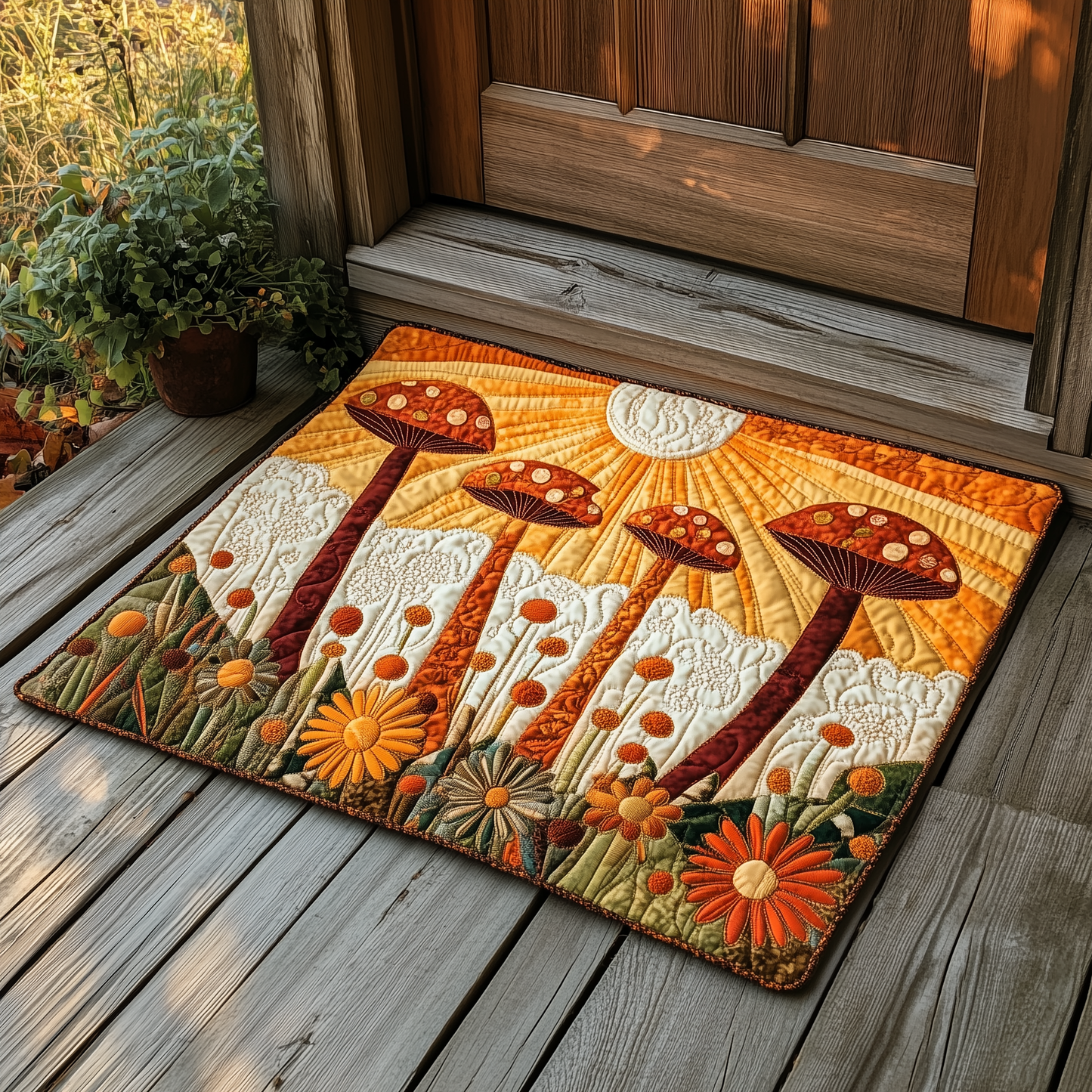 Sunrise Mushroom Doormat GFTOQA453