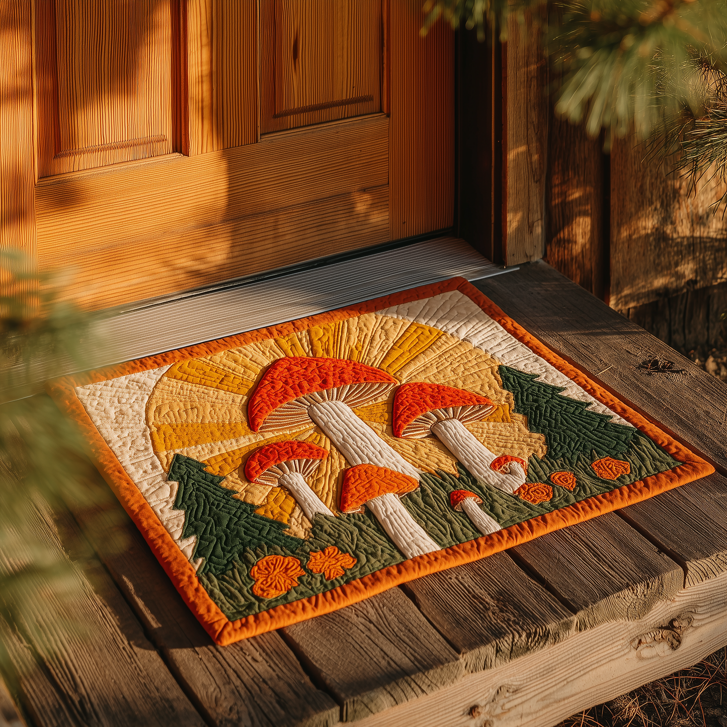 Sunrise Mushroom Doormat GFTOQA454