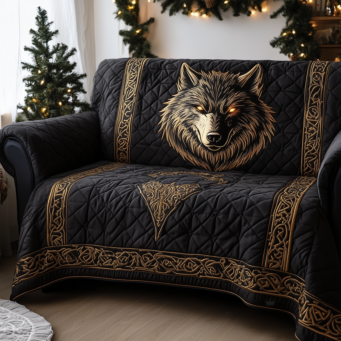 Lunar Hunter Quilted Sofa Cover GFTOQA460