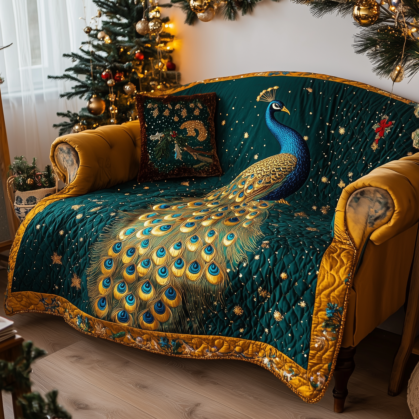 Feather Symphony Quilted Sofa Cover GFTOQA463