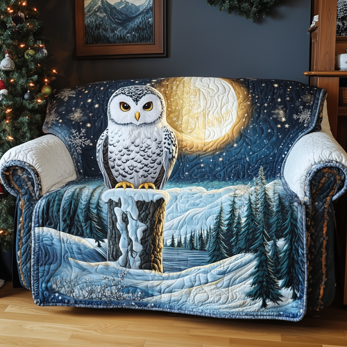 Winter Watcher Quilted Sofa Cover GFTOQA464