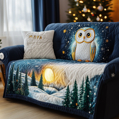 Winter Watcher Quilted Sofa Cover GFTOQA465