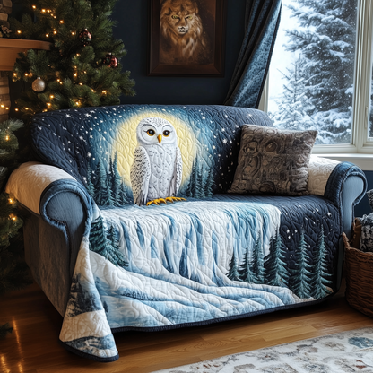 Snow Sentinel Quilted Sofa Cover GFTOQA467