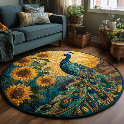 Sunflower Guardian Quilted Round Mat GFTOQA484