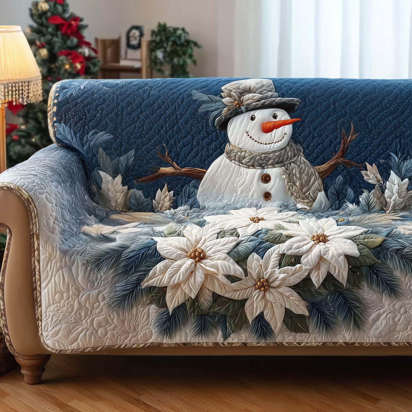 Frosted Friend Quilted Sofa Cover GFTOQA495