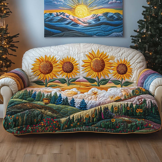Magical Serenity Quilted Sofa Cover GFTOQA511