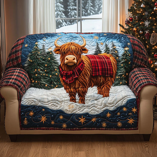 Forest Guardian Quilted Sofa Cover GFTOQA515