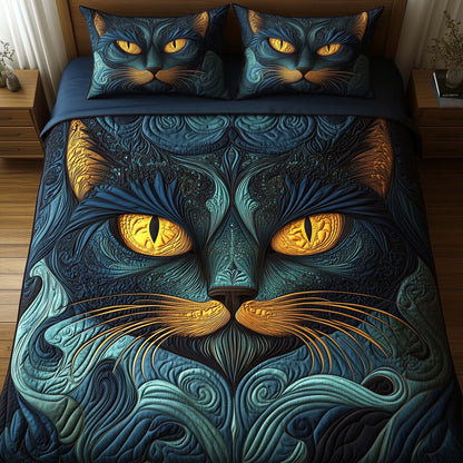 Midnight Royal Cat Duvet Cover Set GFTOQA549