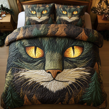 Forest Rune Cat Duvet Cover Set GFTOQA551