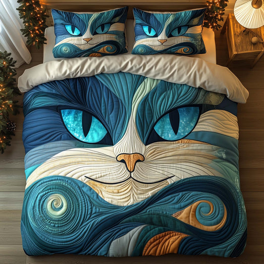 Ocean Whisper Cat Duvet Cover Set GFTOQA555