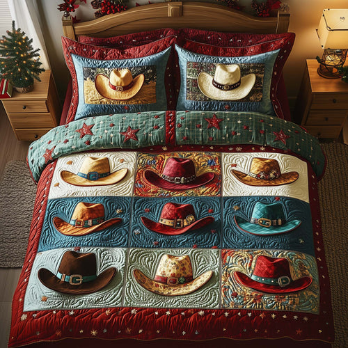Cowboy Hat Patch Duvet Cover Set GFTOQA556