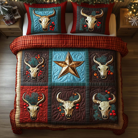 Howdy Steer Star Duvet Cover Set GFTOQA559