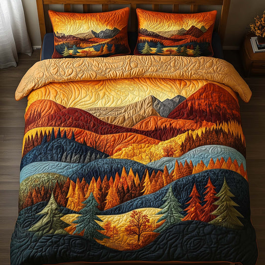 Autumn Glow Valley Duvet Cover Set GFTOQA564