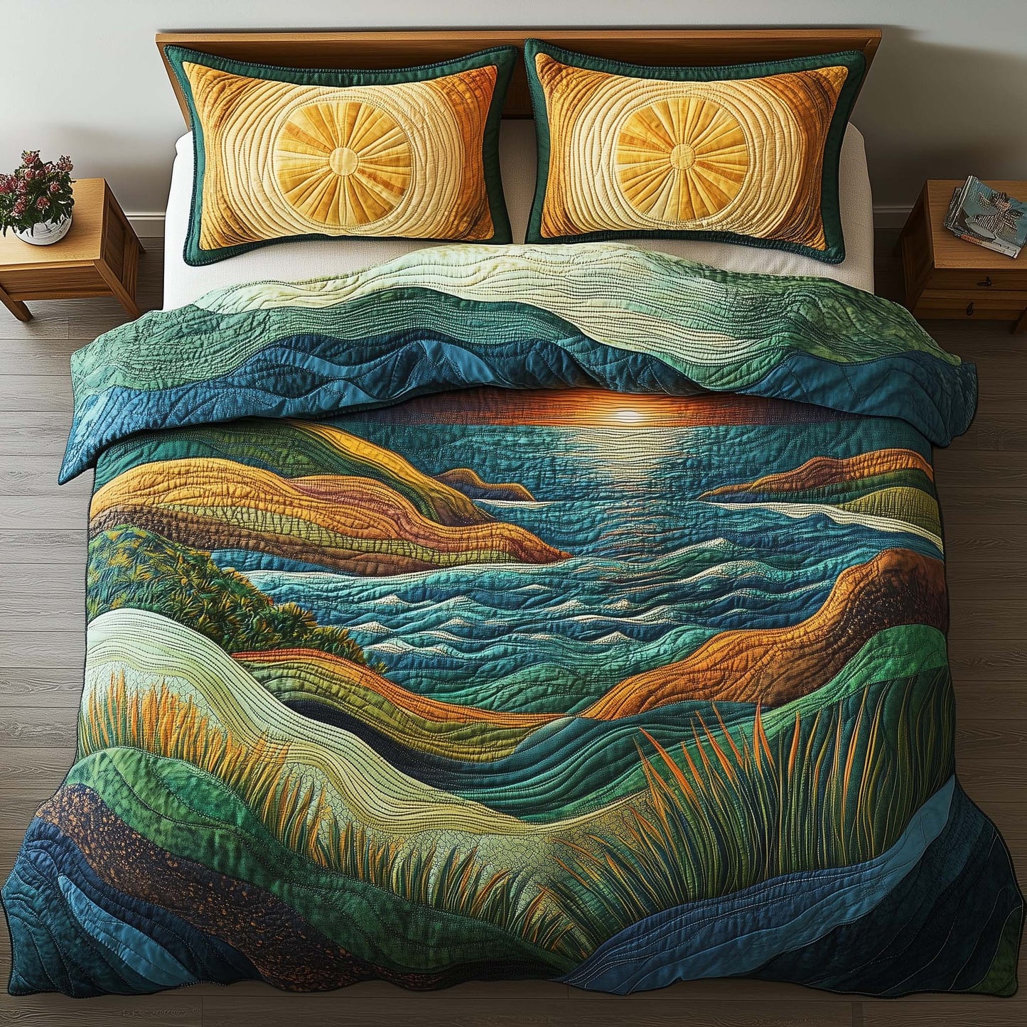 Coastal Burst Duvet Cover Set GFTOQA569
