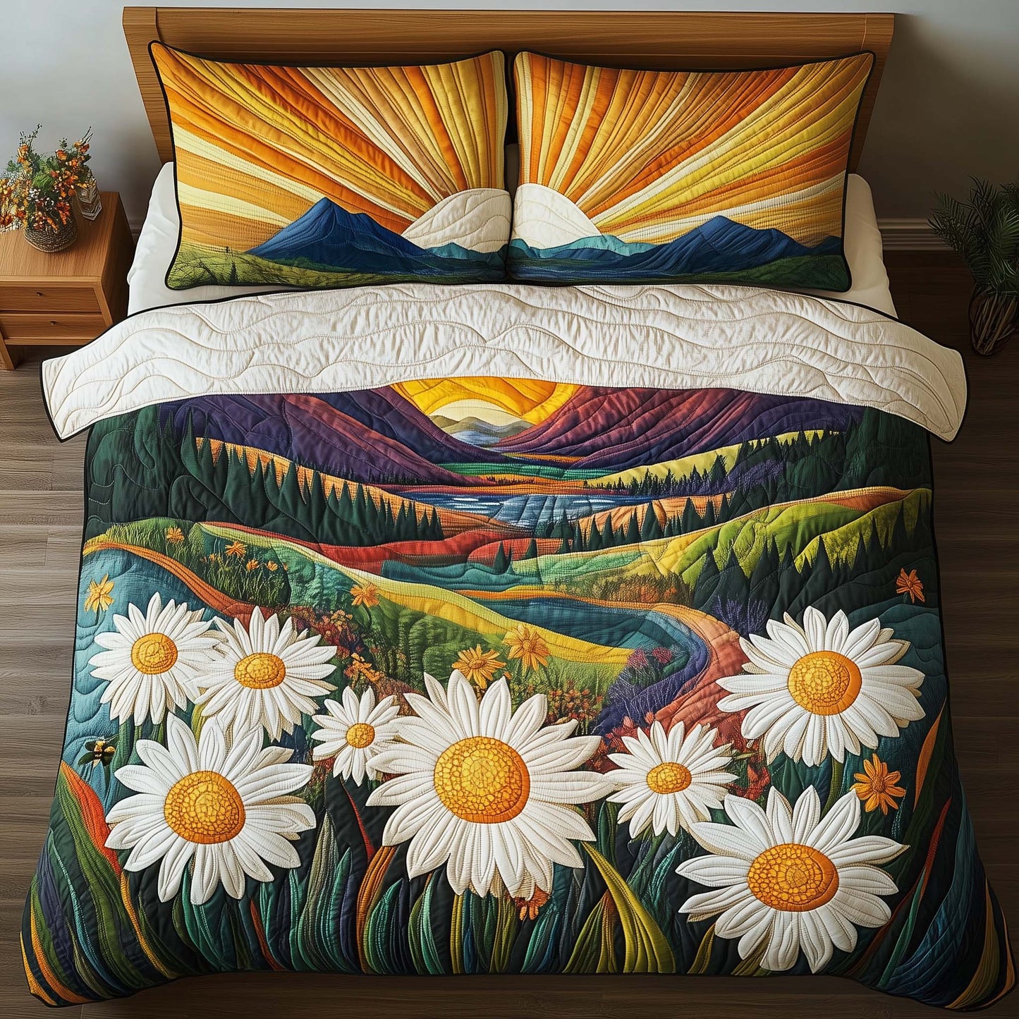 Daisy Horizon Duvet Cover Set GFTOQA573