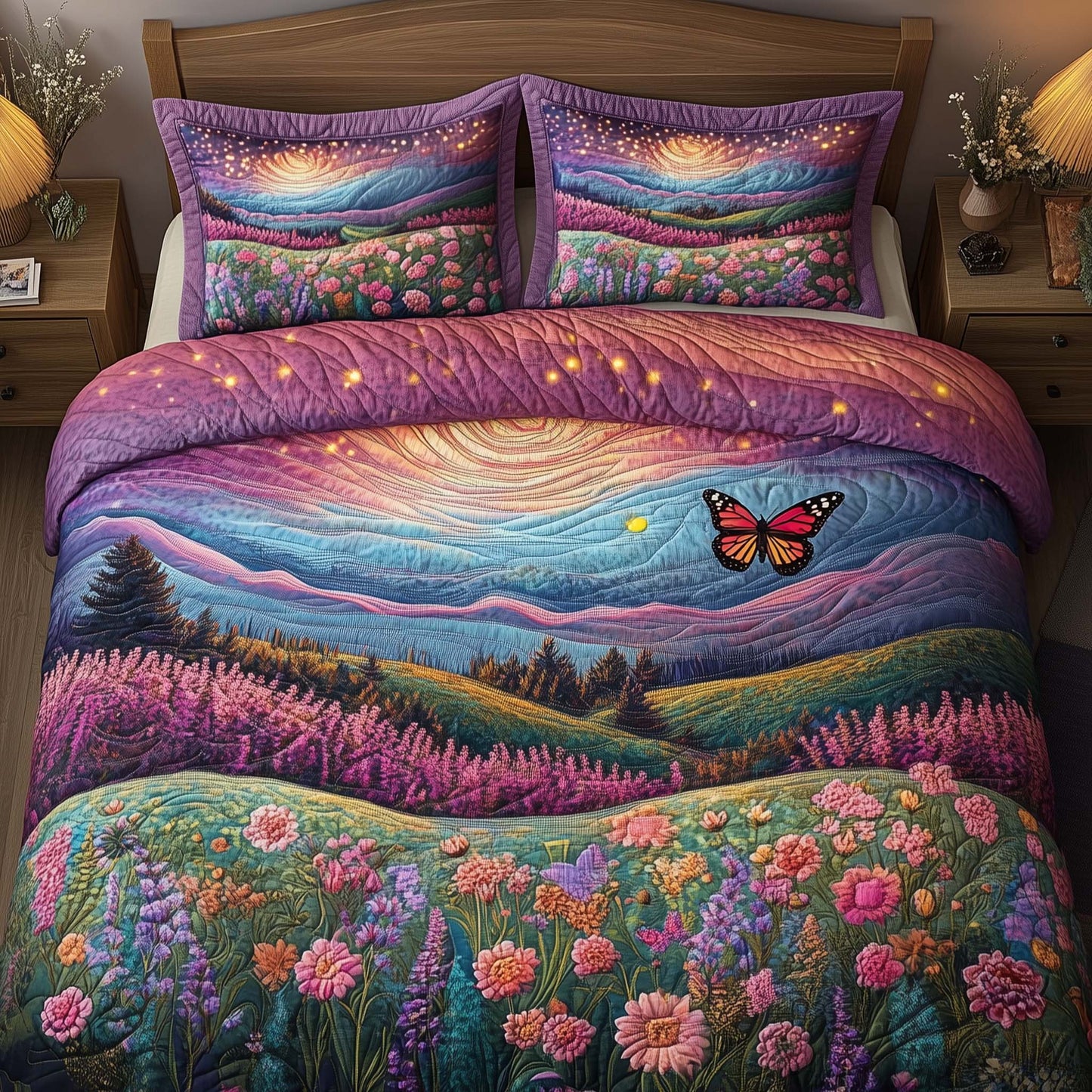 Aurora Bloom Duvet Cover Set GFTOQA574