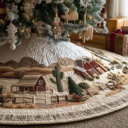 Western Countryside Quilted Tree Skirt GFTOQA58