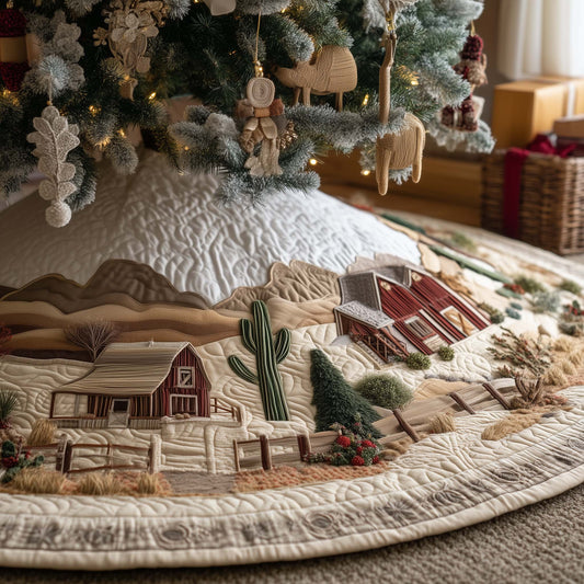 Western Countryside Quilted Tree Skirt GFTOQA58