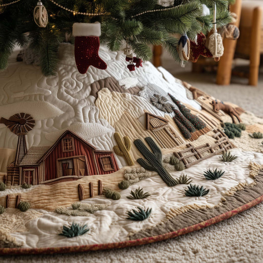 Western Countryside Quilted Tree Skirt GFTOQA59