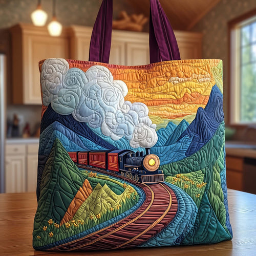 Mountain Descent Quilted Tote Bag GFTOQA630