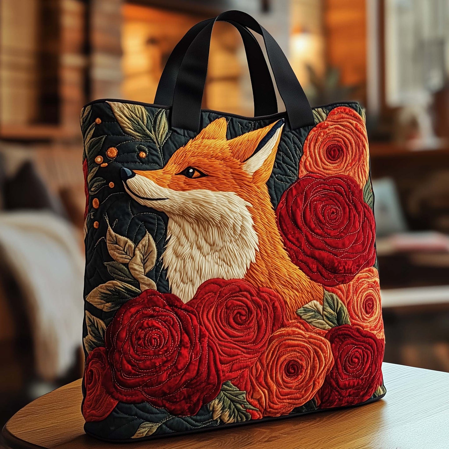 Rose Majesty Quilted Tote Bag GFTOQA638