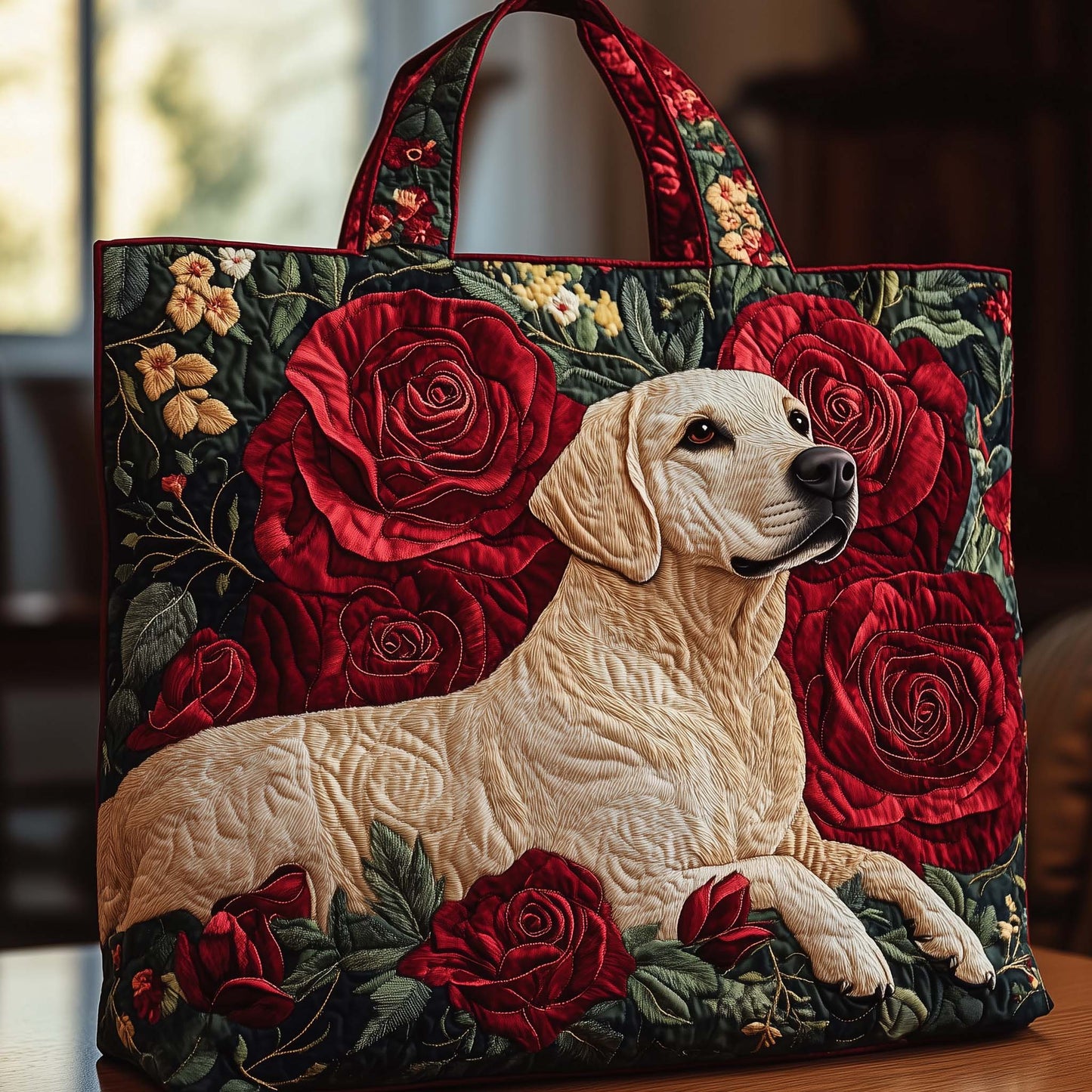 Ruby Lab Quilted Tote Bag GFTOQA643