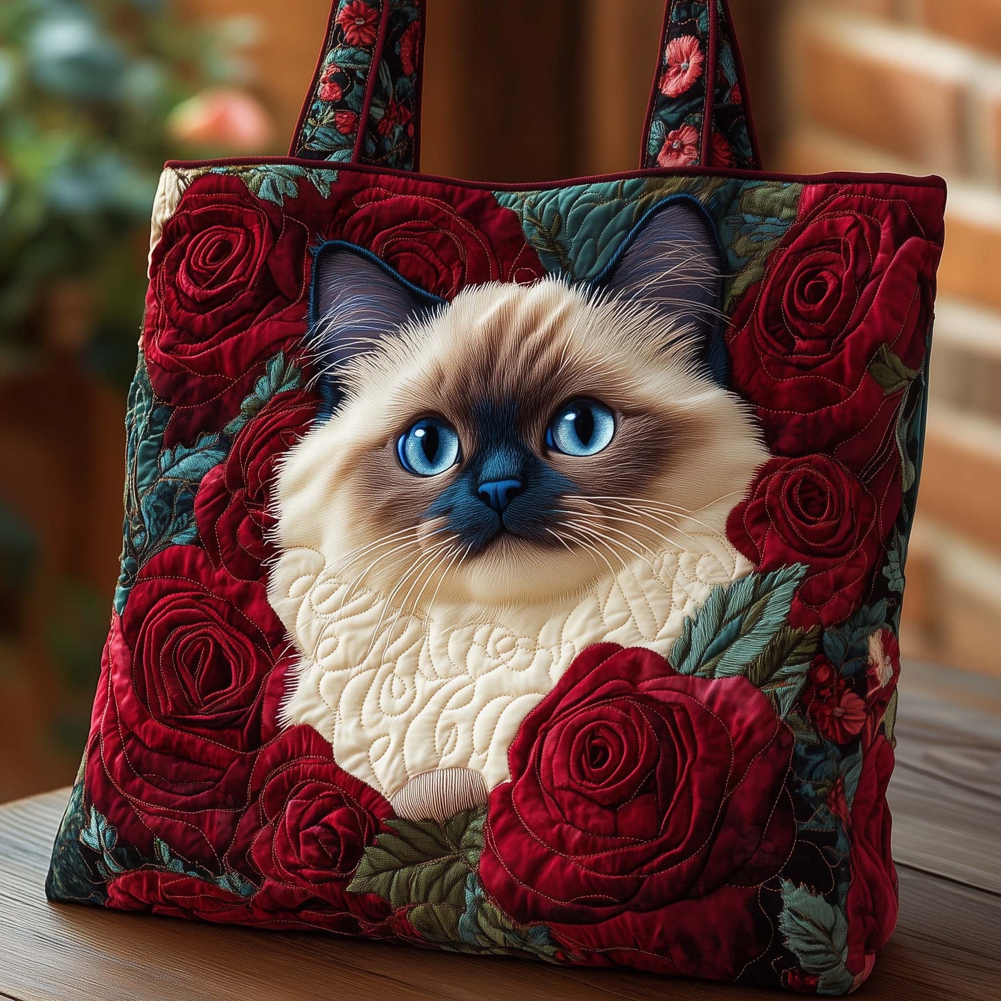 Ragdoll Bloom Quilted Tote Bag GFTOQA649