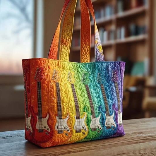 Rainbow Symphony Quilted Tote Bag GFTOQA660