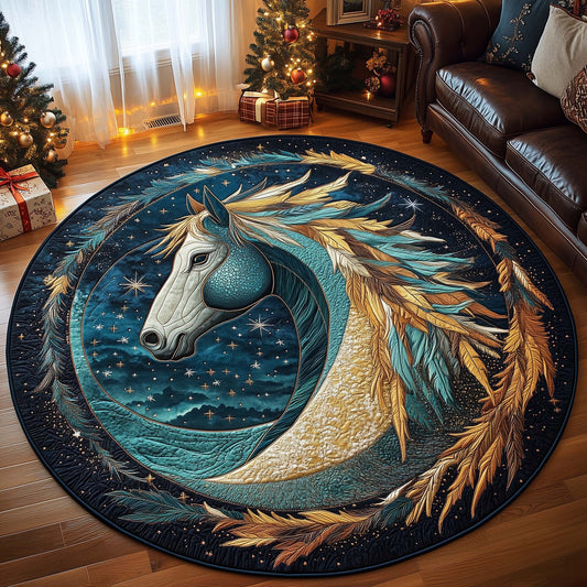 Moonlit Noble Quilted Round Mat GFTOQA693