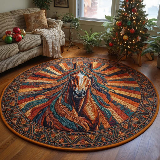 Highland Rider Quilted Round Mat GFTOQA695