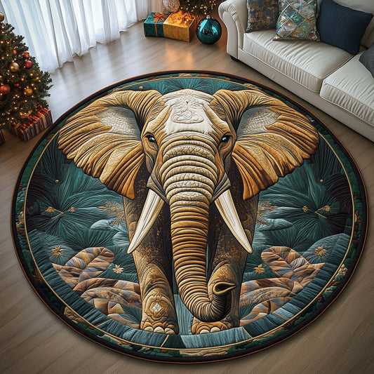 Royal Tusk Quilted Round Mat GFTOQA696