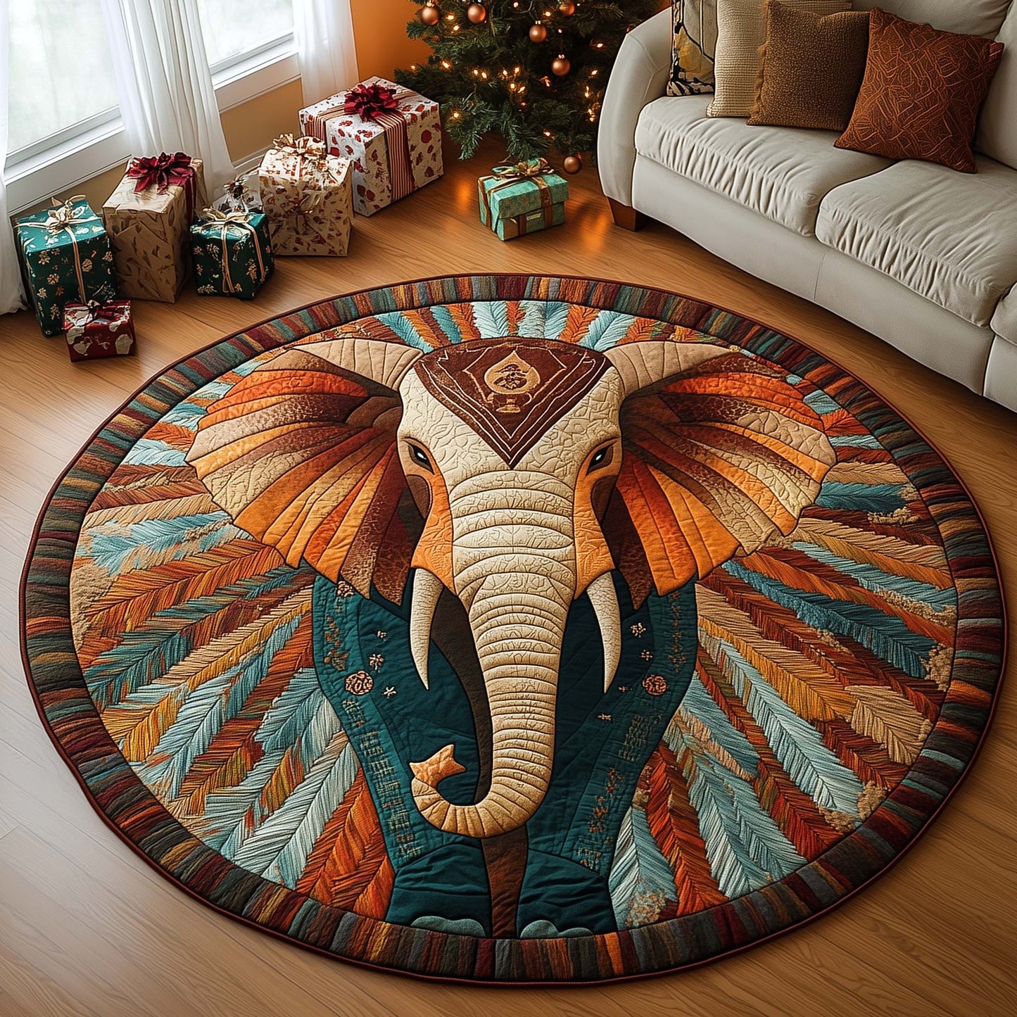Tribal Spirit Quilted Round Mat GFTOQA708