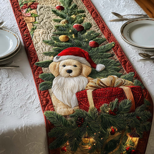 Golden Retriever Quilted Table Runner GFTOQA70