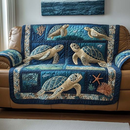 Sea Guardian Quilted Sofa Cover GFTOQA726