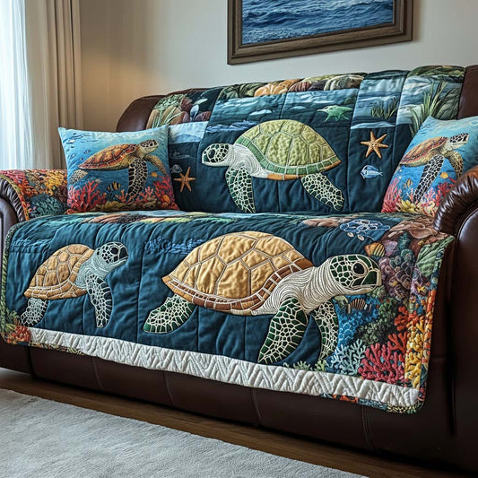 Sea Guardian Quilted Sofa Cover GFTOQA727