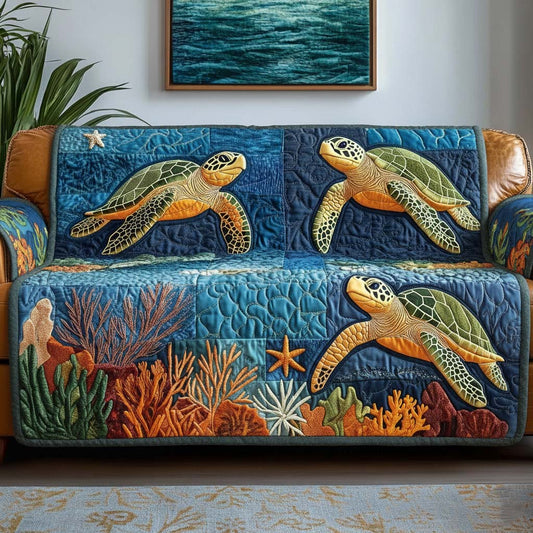 Coral Haven Quilted Sofa Cover GFTOQA728