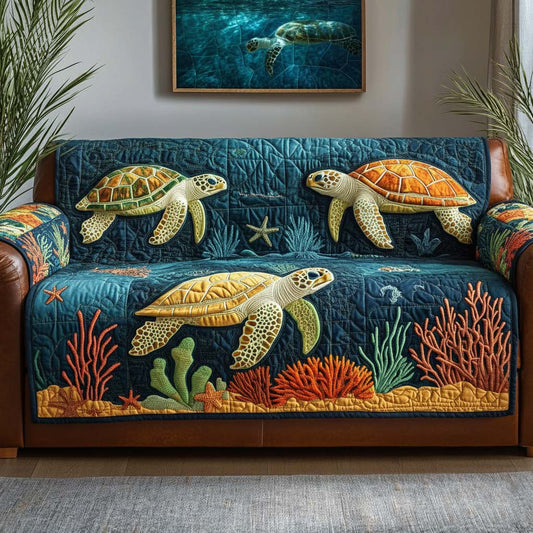 Coral Haven Quilted Sofa Cover GFTOQA729