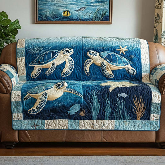 Turtle Beauty Quilted Sofa Cover GFTOQA730