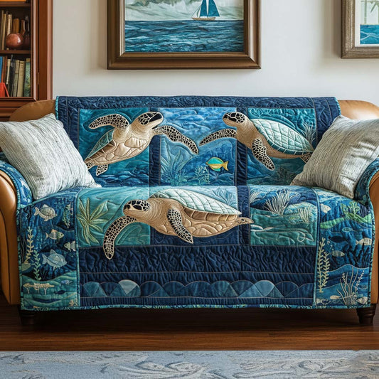 Ocean Drift Quilted Sofa Cover GFTOQA731