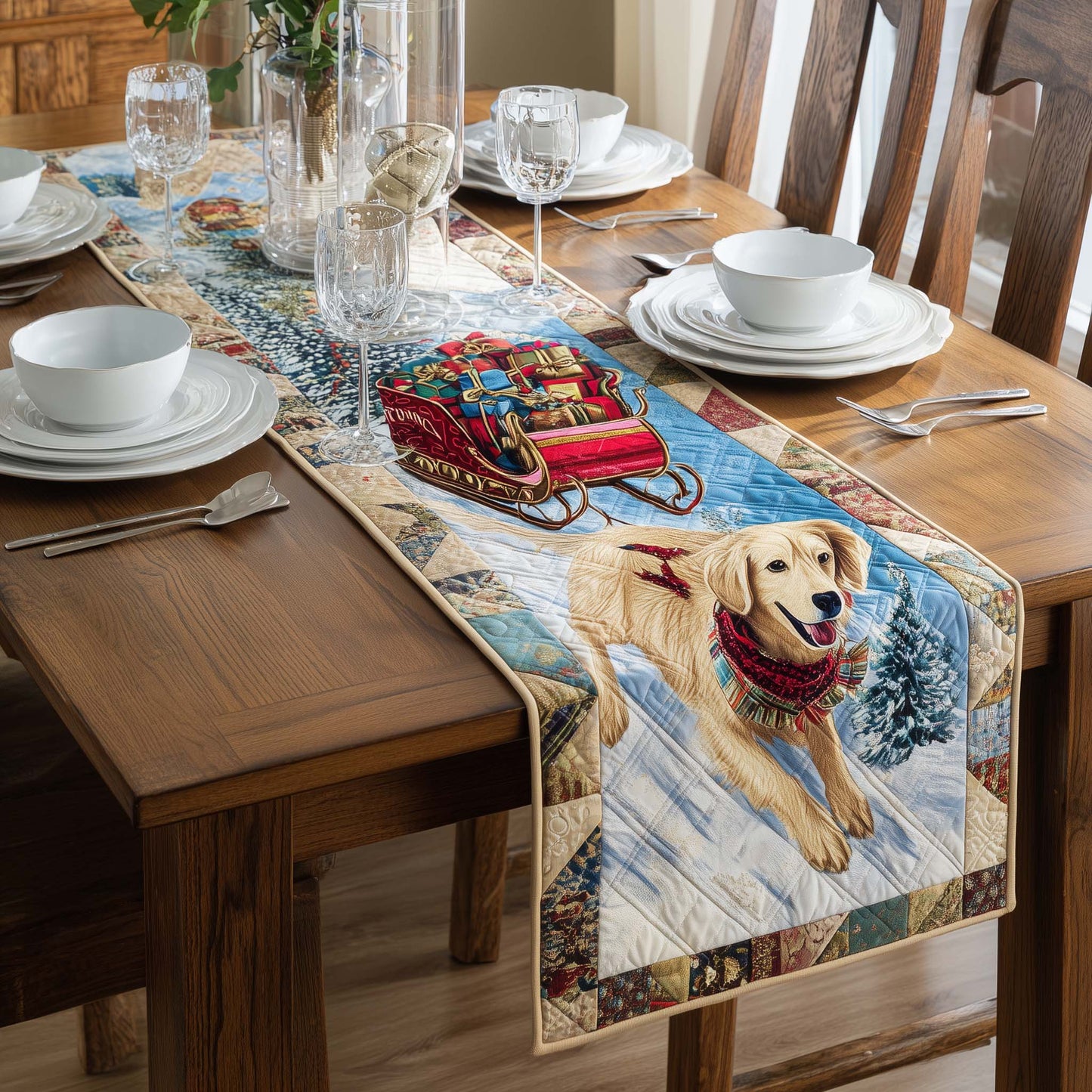 Playful Adventure Quilted Table Runner GFTOQA73