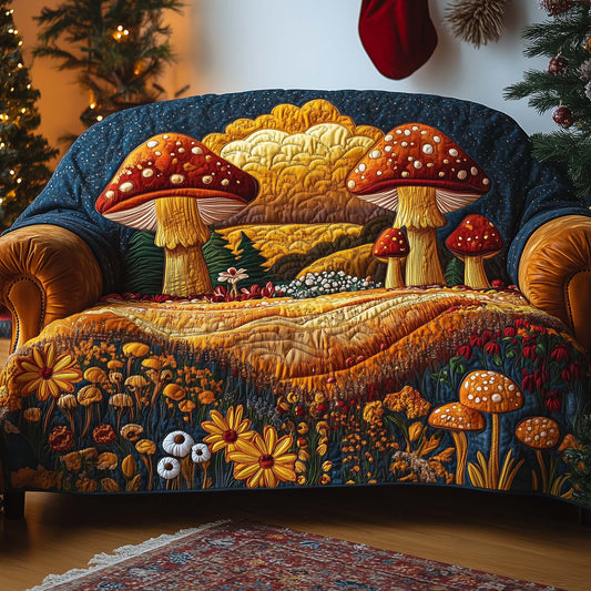 Harvest Bloom Quilted Sofa Cover GFTOQA743