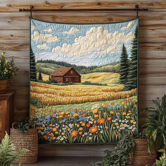 Golden Fields Quilted Blanket GFTOQA791