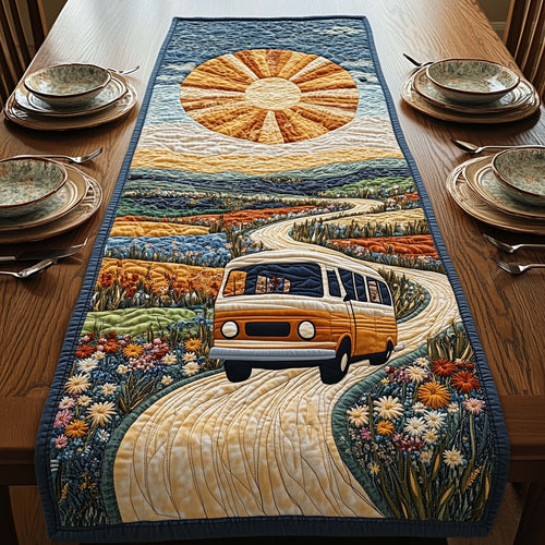 Hippie Van Quilted Table Runner GFTOQA809