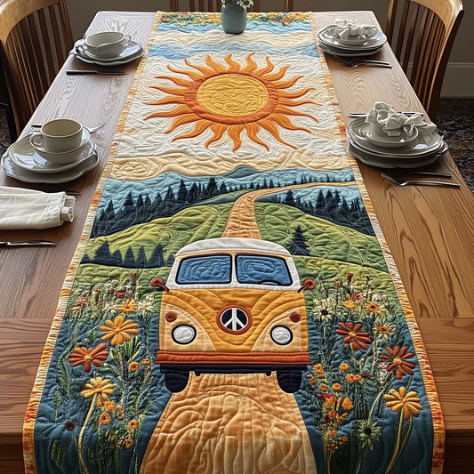 Hippie Van Quilted Table Runner GFTOQA810