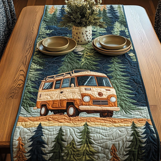 Hippie Van Quilted Table Runner GFTOQA813