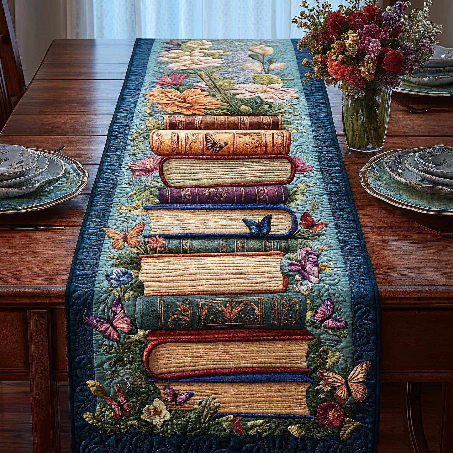 Enchanted Stack Quilted Table Runner GFTOQA820