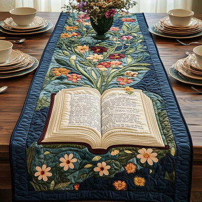 Blooming Pages Quilted Table Runner GFTOQA822