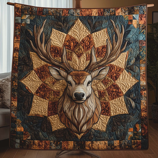 Antler Mandala Quilted Blanket GFTOQA845