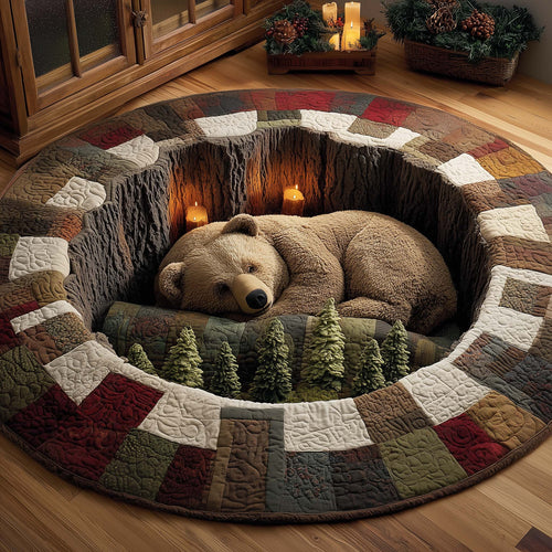 Forest Nest Quilted Round Mat GFTOQA879