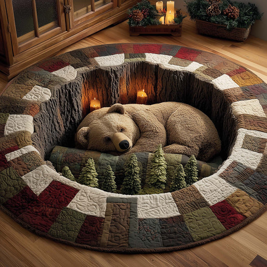 Forest Nest Quilted Round Mat GFTOQA879